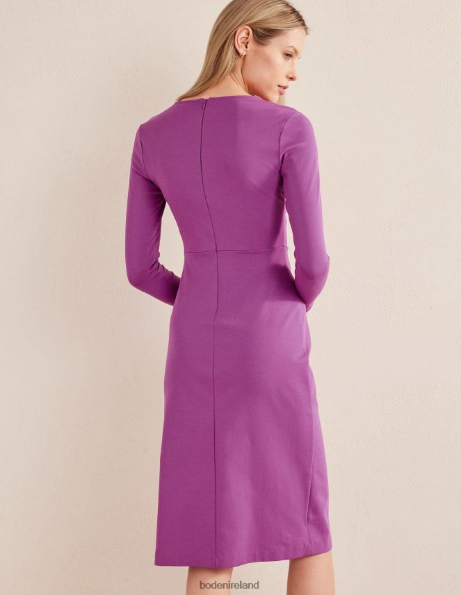 Fuchsia Clothing Ruched Side Jersey Dress Boden Women L466L61533