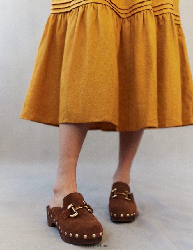 Harvest Gold Clothing Pintuck Detail Midi Dress Boden Women L466L675