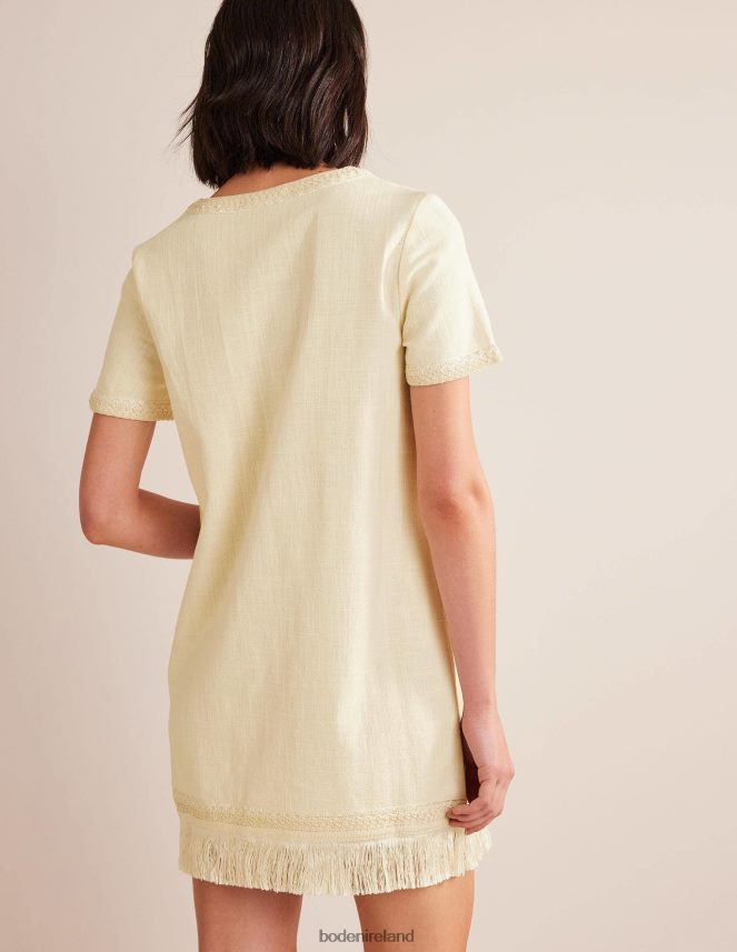 Ivory Clothing Fringe Hem Mini Shift Dress Boden Women L466L61337