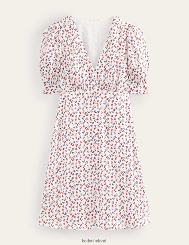 Ivory & Sweet Daisy Clothing Satin Tea Dress Boden Women L466L61169