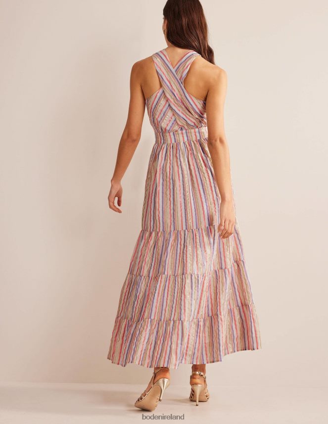 Metallic Multistripe Clothing Metallic Stripe Maxi Dress Boden Women L466L61261