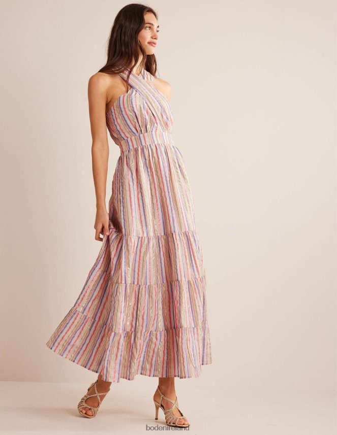 Metallic Multistripe Clothing Metallic Stripe Maxi Dress Boden Women L466L61261