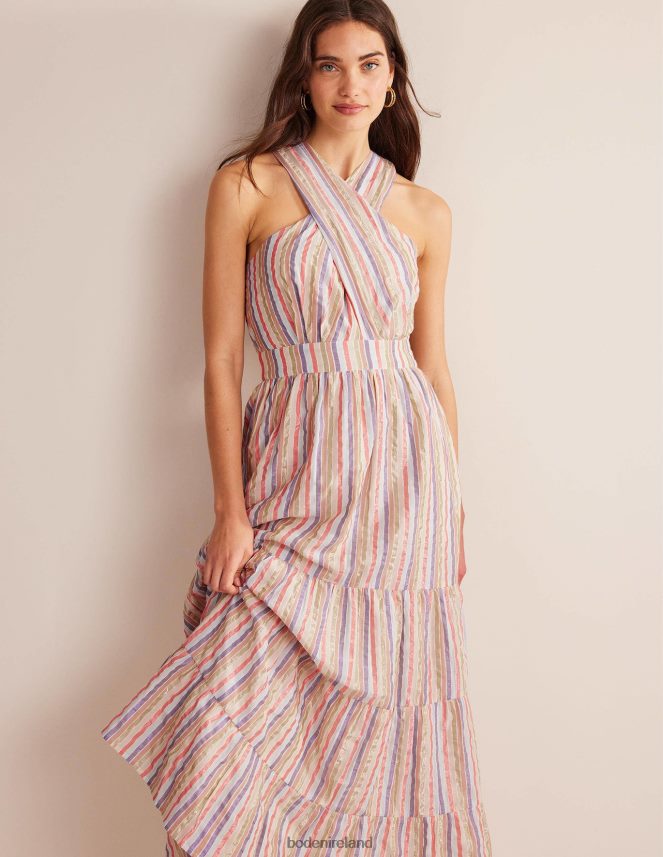 Metallic Multistripe Clothing Metallic Stripe Maxi Dress Boden Women L466L61261