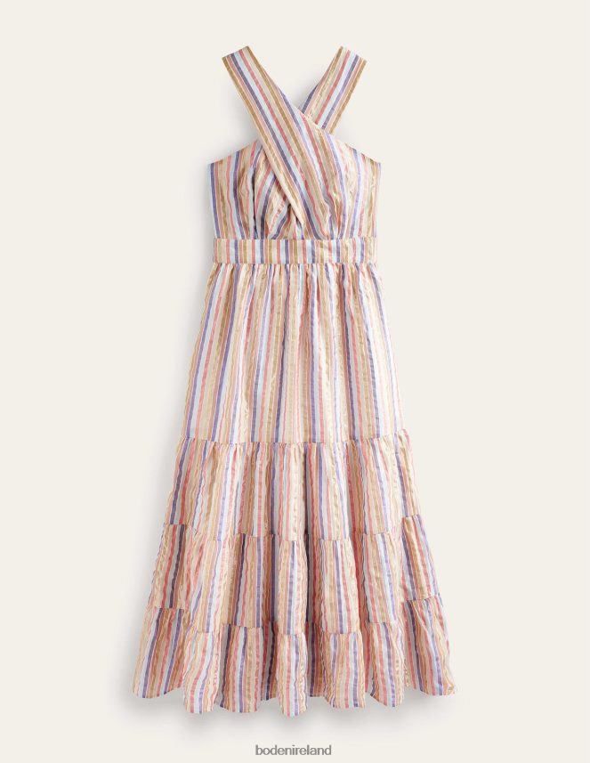 Metallic Multistripe Clothing Metallic Stripe Maxi Dress Boden Women L466L61261