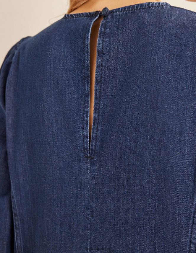 Mid Denim Clothing Denim Blouson Shift Dress Boden Women L466L61366