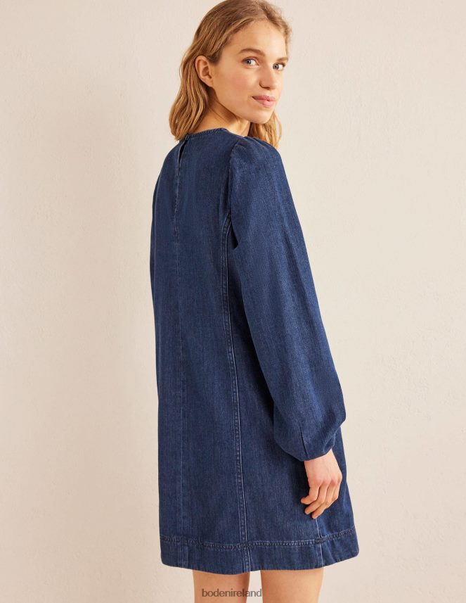 Mid Denim Clothing Denim Blouson Shift Dress Boden Women L466L61366
