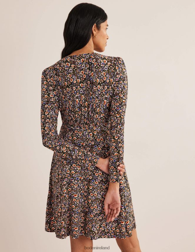 Multi & Eden Bloom Clothing Jersey Mini Tea Dress Boden Women L466L61501