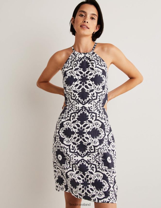 Navy & Bloomsbury Clothing Back Detail Mini Dress Boden Women L466L61878