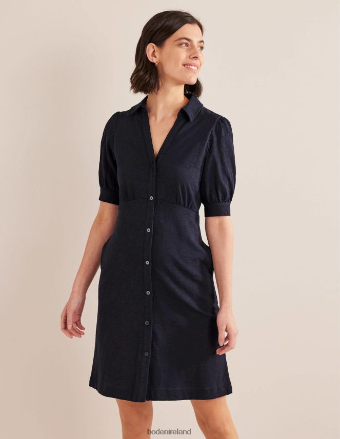 Navy Clothing Button Jersey Mini Tea Dress Boden Women L466L62158