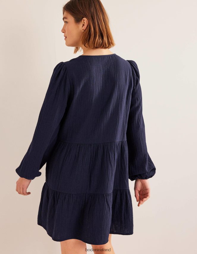 Navy Clothing Cheesecloth Mini Dress Boden Women L466L61316
