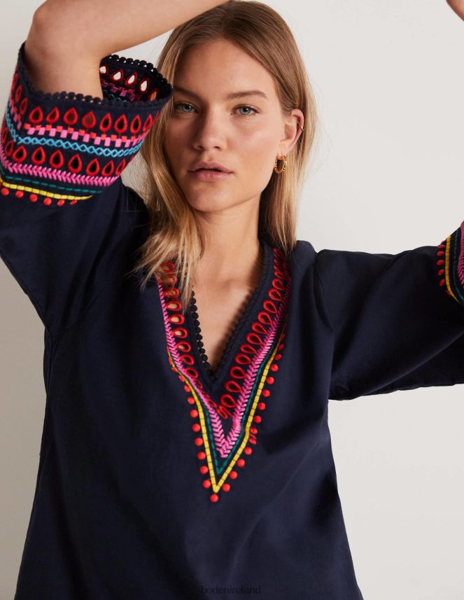 Navy Clothing Embroidered Kaftan Dress Boden Women L466L61890