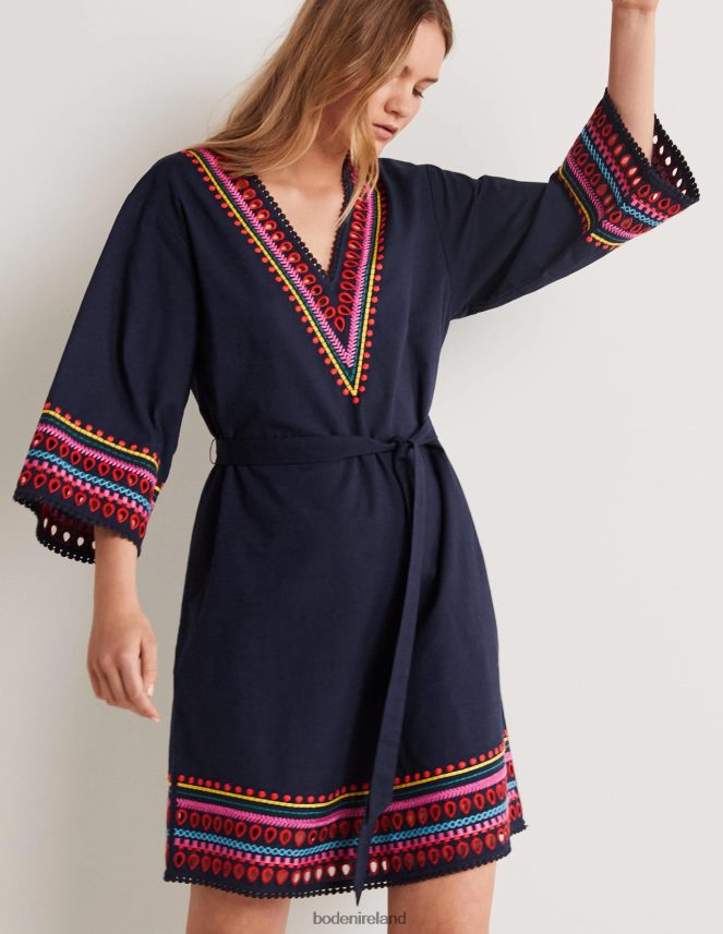 Navy Clothing Embroidered Kaftan Dress Boden Women L466L61890
