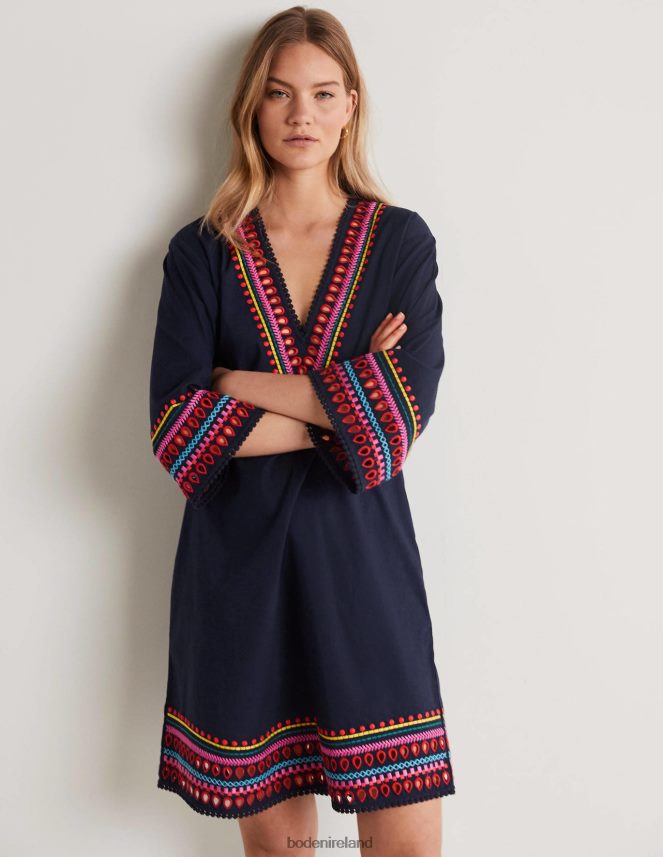 Navy Clothing Embroidered Kaftan Dress Boden Women L466L61890
