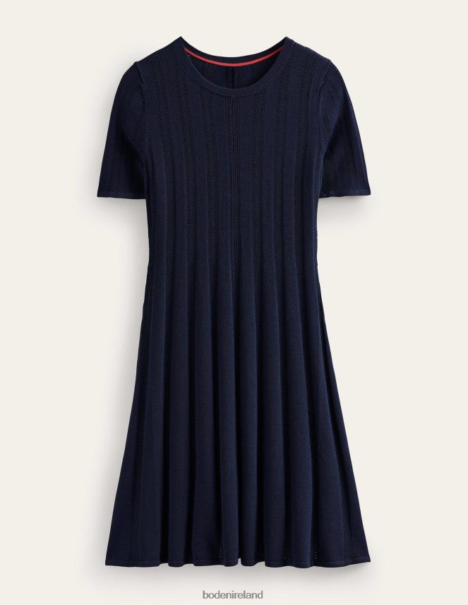 Navy Clothing Flared Stitch Mini Dress Boden Women L466L6964