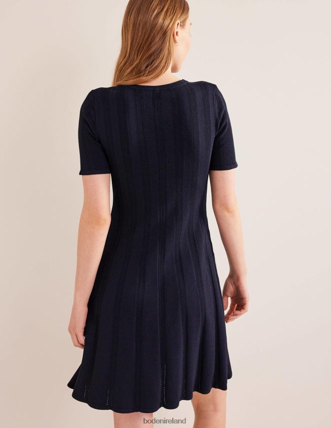 Navy Clothing Flared Stitch Mini Dress Boden Women L466L6964