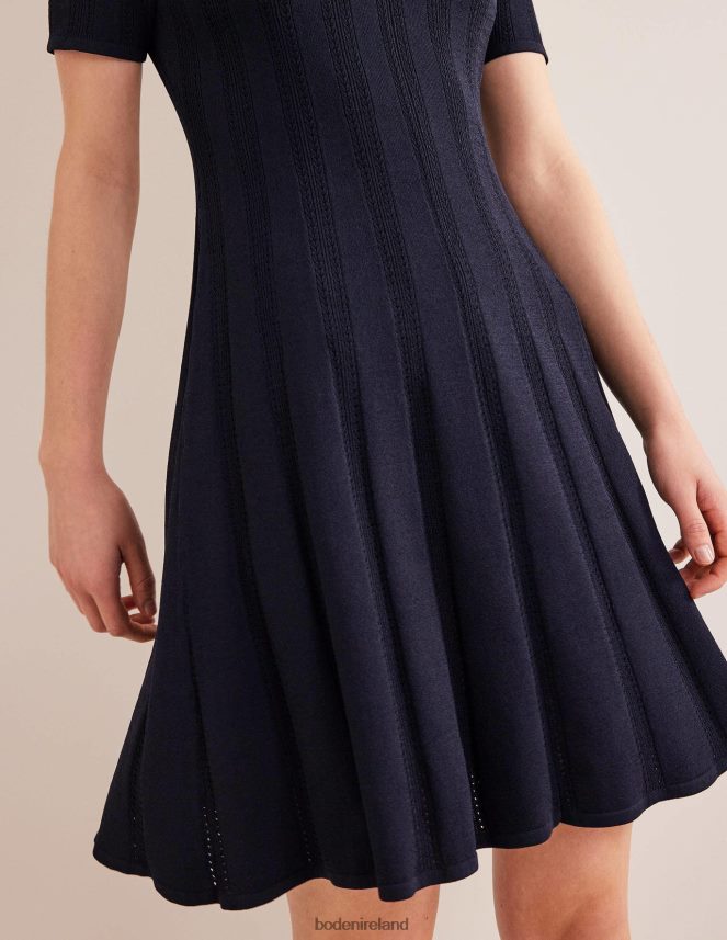 Navy Clothing Flared Stitch Mini Dress Boden Women L466L6964