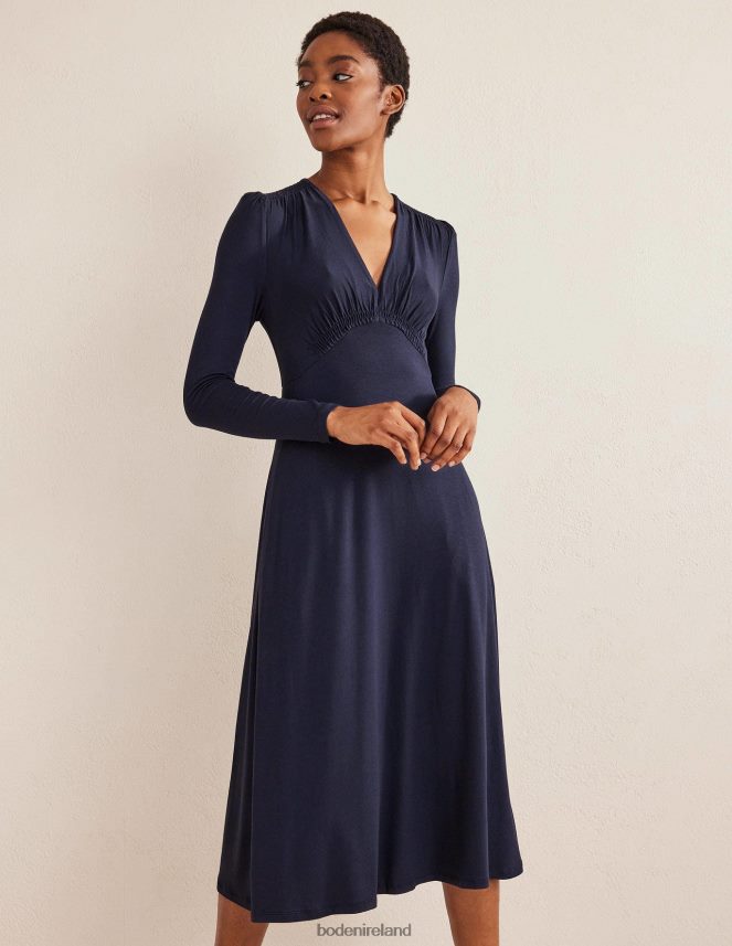 Navy Clothing Jersey Midi Tea Dress Boden Women L466L61378