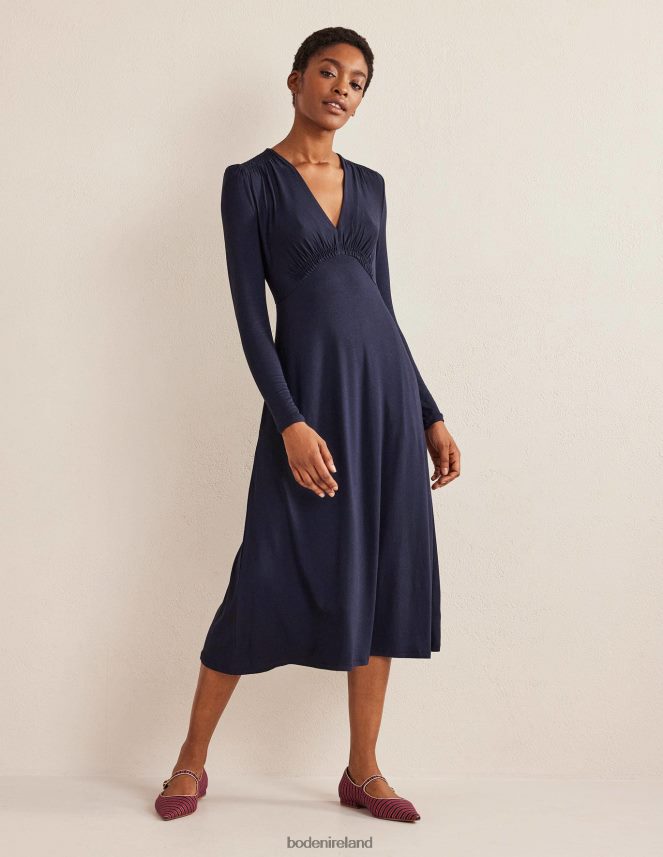 Navy Clothing Jersey Midi Tea Dress Boden Women L466L61378