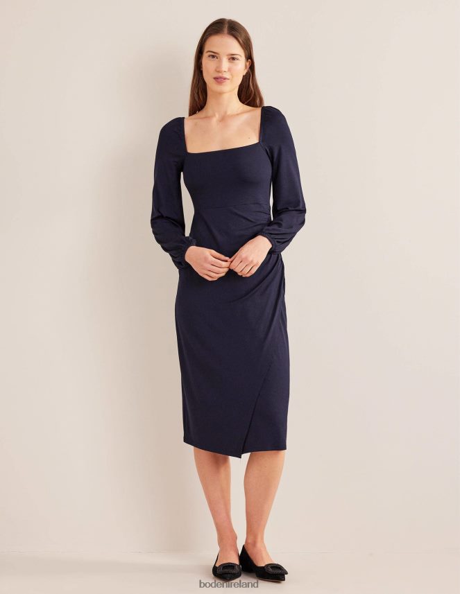 Navy Clothing Square Neck Jersey Midi Dress Boden Women L466L61481