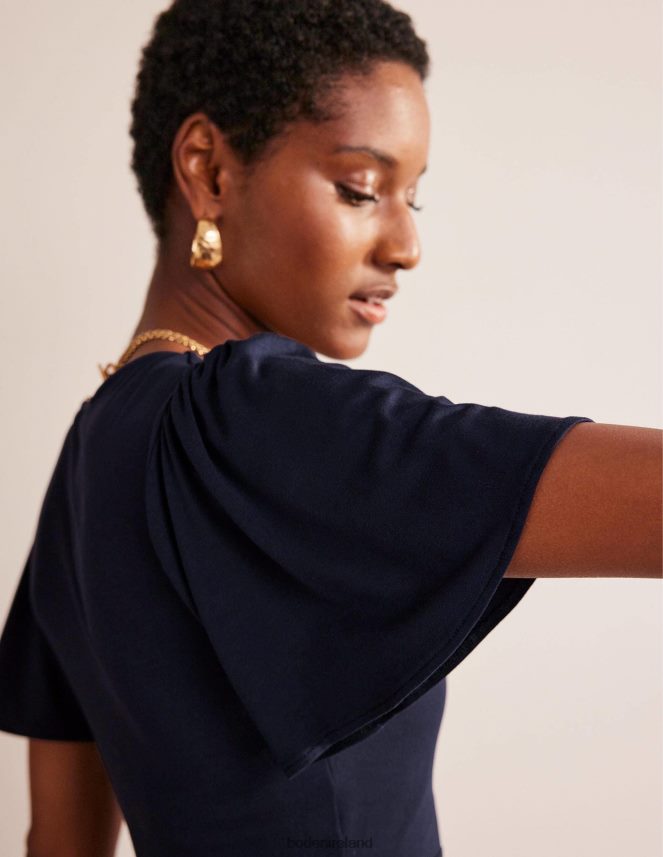 Navy Clothing V-Neck Jersey Midi Dress Boden Women L466L67