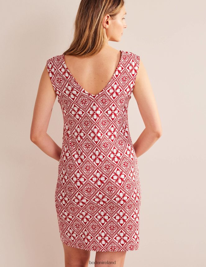 Poinsettia & Block Pome Clothing Sleeveless Jersey Shift Dress Boden Women L466L6999