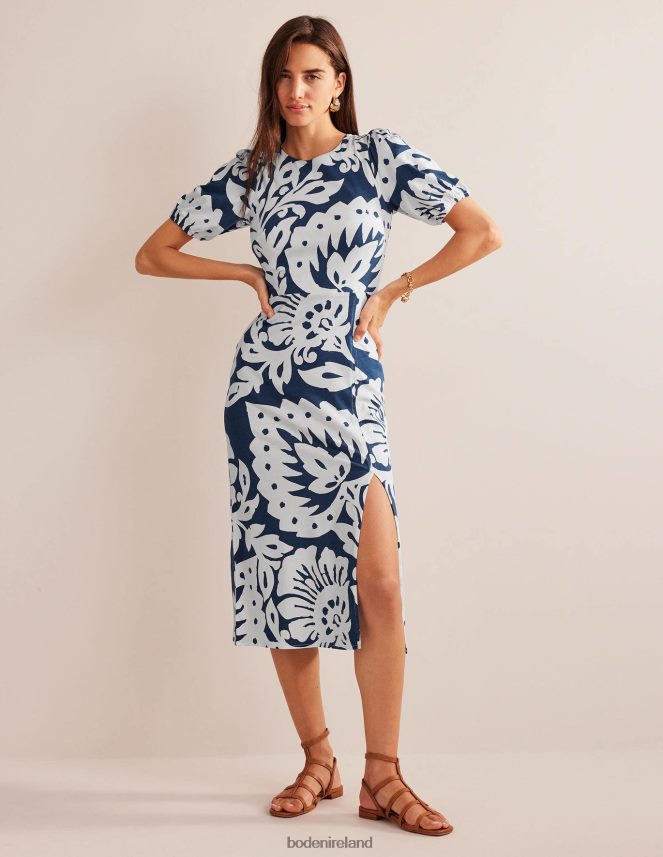 Sapphire & Oak Terrace Clothing Back Detail Jersey Midi Dress Boden Women L466L6968