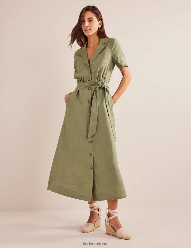 Spruce Clothing Linen Maxi Shirt Dress Boden Women L466L62272