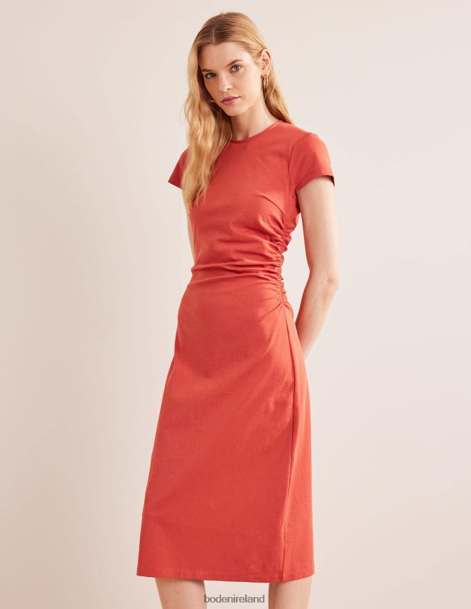 Tomato Clothing Side Ruched Jersey Midi Dress Boden Women L466L62149