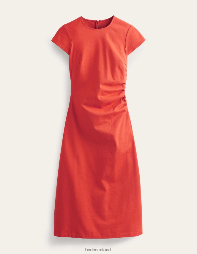 Tomato Clothing Side Ruched Jersey Midi Dress Boden Women L466L62149