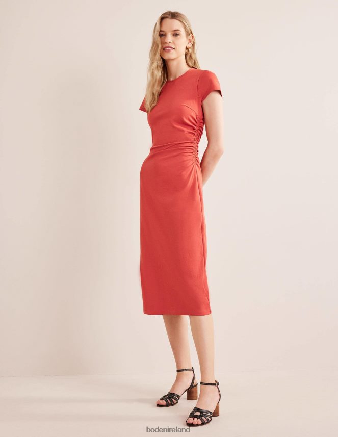 Tomato Clothing Side Ruched Jersey Midi Dress Boden Women L466L62149