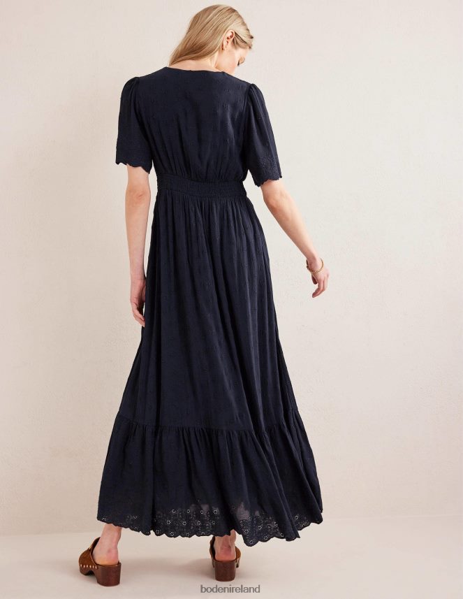 True Navy Clothing Broderie Maxi Dress Boden Women L466L61155