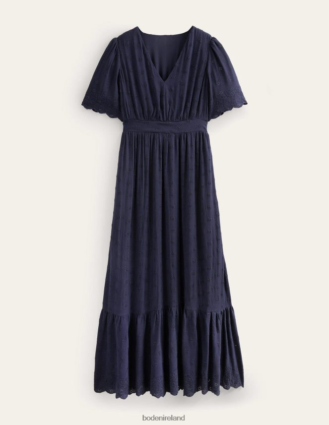 True Navy Clothing Broderie Maxi Dress Boden Women L466L61155