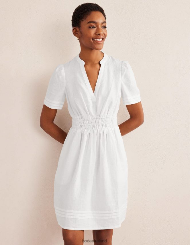 White Clothing Pintuck Detail Mini Dress Boden Women L466L686
