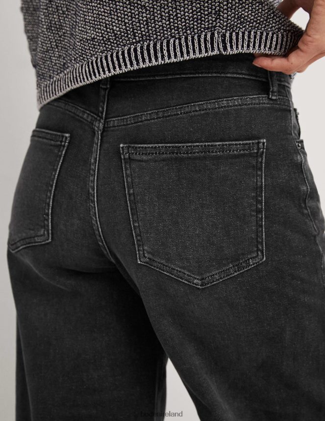 Black Clothing Low Rise Wide Leg Jeans Boden Women L466L61837