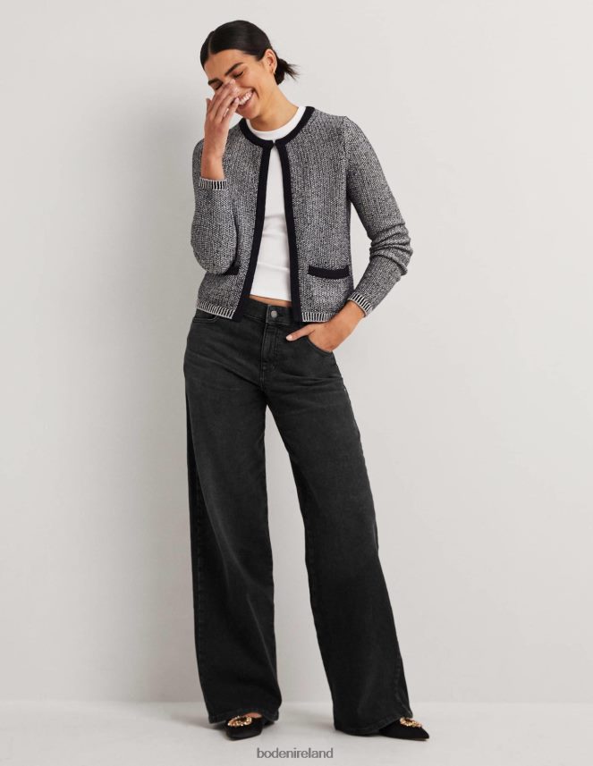 Black Clothing Low Rise Wide Leg Jeans Boden Women L466L61837