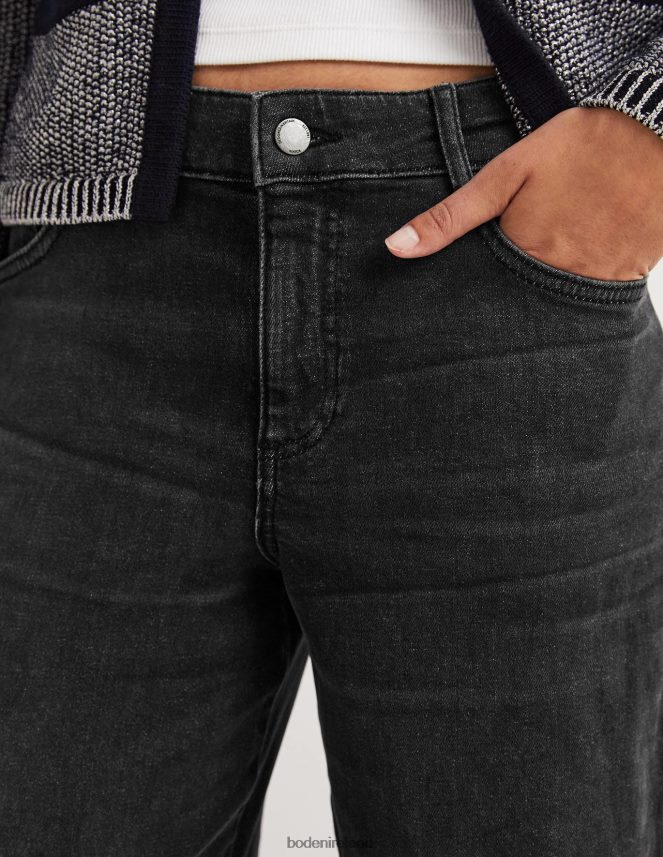 Black Clothing Low Rise Wide Leg Jeans Boden Women L466L61837