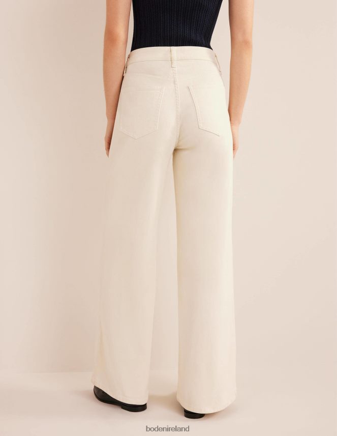Ecru Clothing High Rise Wide Leg Jeans Boden Women L466L6657