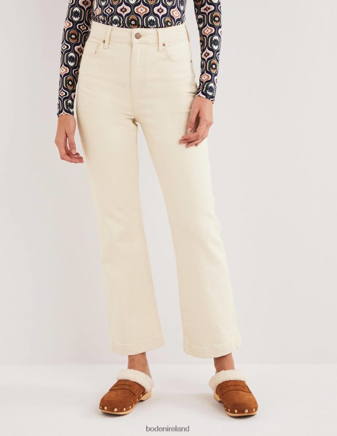 Ecru Clothing Rigid Cropped Flare Jeans Boden Women L466L61948