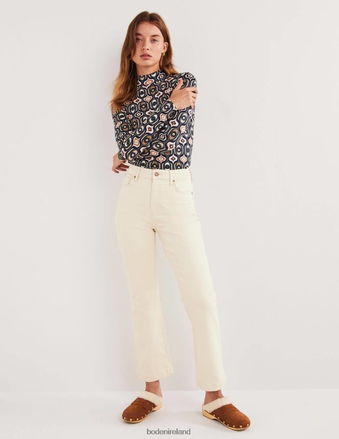 Ecru Clothing Rigid Cropped Flare Jeans Boden Women L466L61948