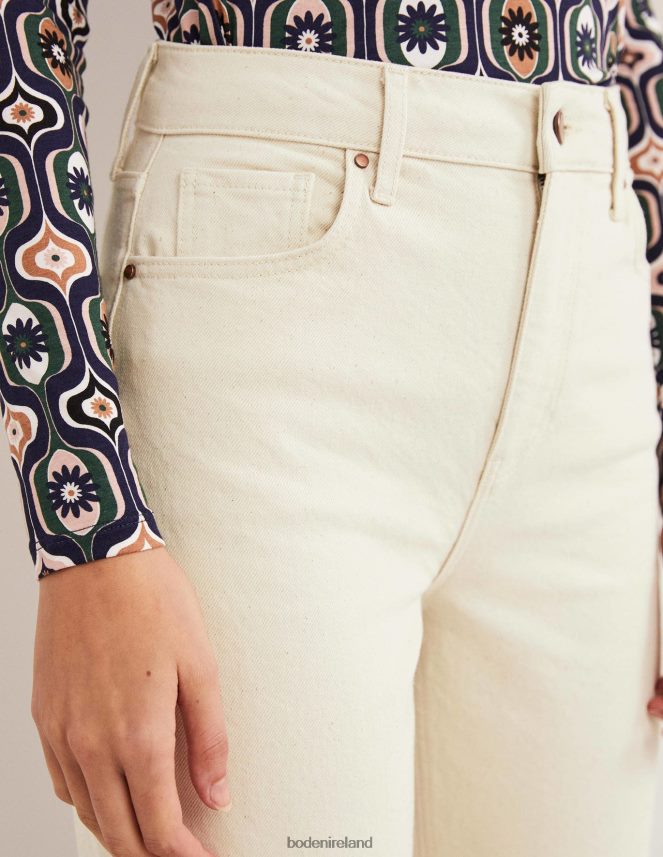 Ecru Clothing Rigid Cropped Flare Jeans Boden Women L466L61948