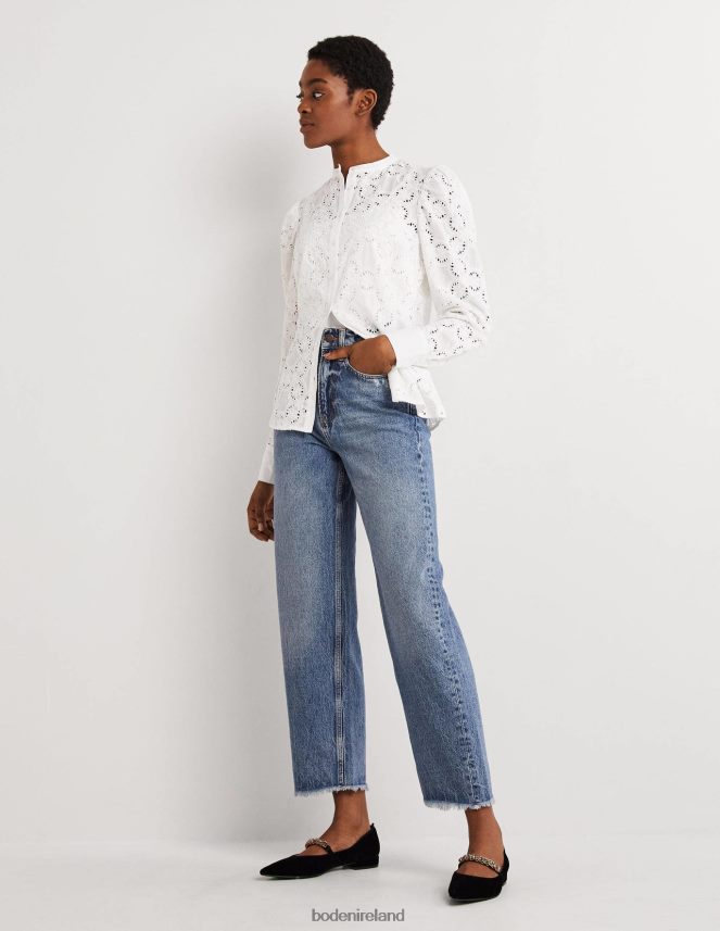 MID VINTAGE Clothing Rigid Straight Jeans Boden Women L466L61762