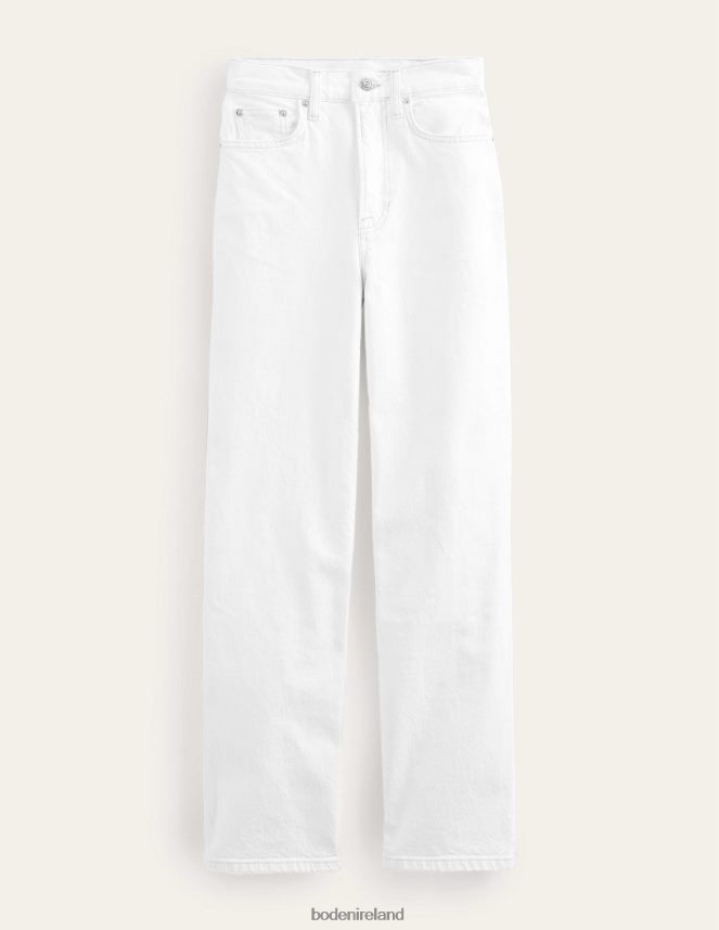 White Clothing High Rise '90s Tapered Jeans Boden Women L466L6659