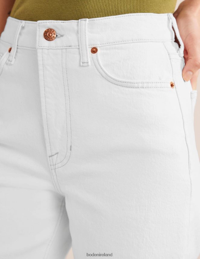 White Clothing High Rise '90s Tapered Jeans Boden Women L466L6659