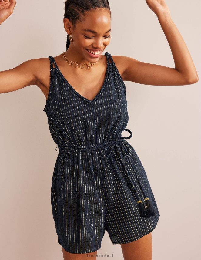 Navy Clothing Grecian Playsuit Boden Women L466L61386