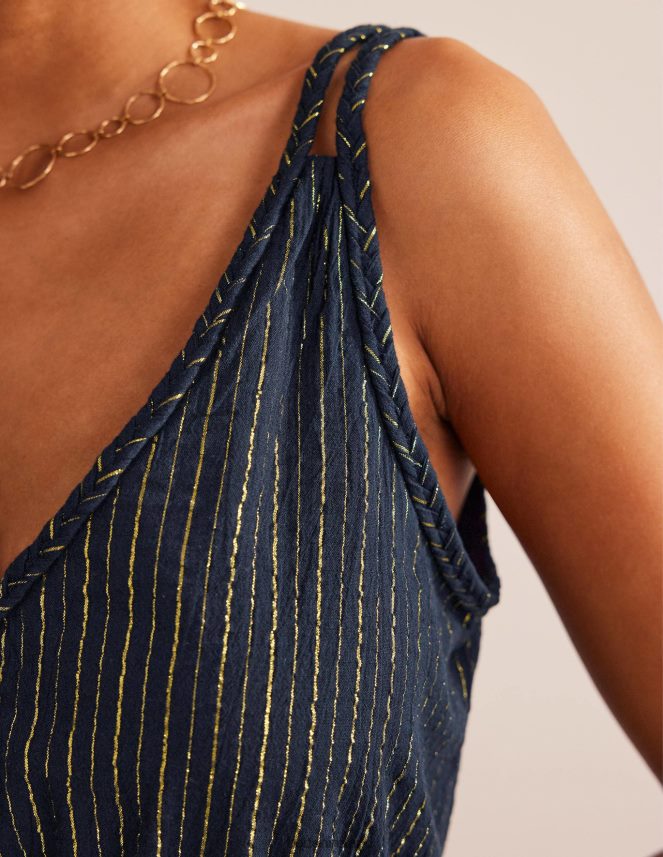 Navy Clothing Grecian Playsuit Boden Women L466L61386