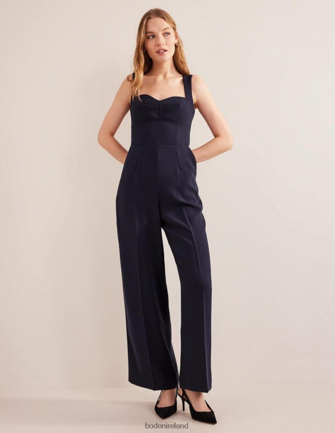 Navy Clothing Sweetheart Wideleg Jumpsuit Boden Women L466L61198