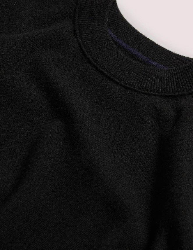 Black Clothing Cashmere Puff Shoulder Jumper Boden Women L466L61330