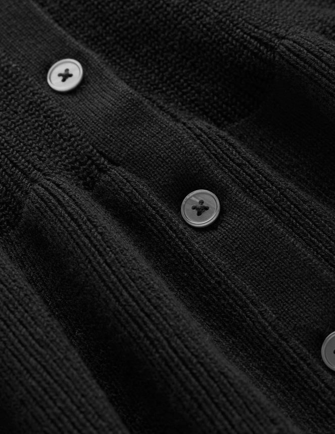 Black Clothing Ribbed Peplum Cardigan Boden Women L466L6951