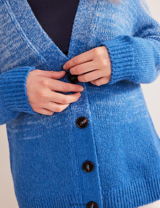 Blue Ombre Clothing Fluffy Cardigan Boden Women L466L62141