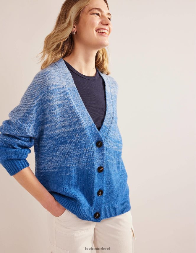 Blue Ombre Clothing Fluffy Cardigan Boden Women L466L62141